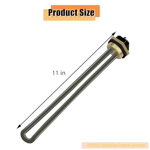 Image of Upgraded 520900 RV Water Heater Element for Suburban RV SW Series Electric Water Heaters, Perfect Replacement for 520789 & 232794, 1440W 120V Screw Mount Type