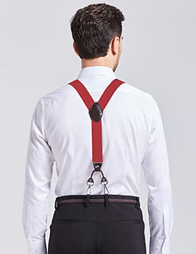 Image of Men's Suspenders with Swivel Hooks and Adjustable Braces, Suitable for Heavy Duty, Big and Tall
