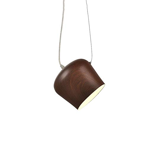 Lustre créatif aluminium suspension haut de gamme en bois peint E27