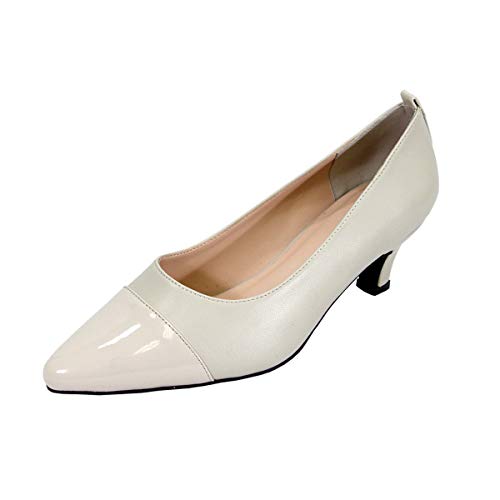 Peerage Arlene Women's Wide Width Casual Leather Comfort Dress Pumps