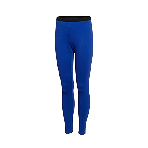 Barrageon Pantalones Largos de Comprensión Leggings para Mujer Mallas Largas de Deportivos Baselayer Secado Rápido para Ejercicio Gimnasio Entrenamiento Cruzado Correr Yoga Jogging Azul-XL