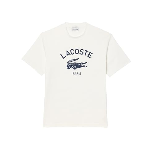 Lacoste Men's Crew Neck Short Sleeve Classic Fit Graphic T-Shirt