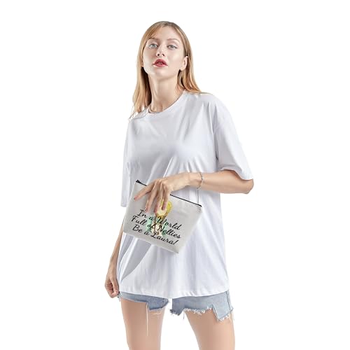 TSOTMO Laura TV Show Merchandise Gift Farmhouse Makeup Bag 70S Farm Farmer Gift Laura Novel Book Gift The Ingalls Gift For TV Show Lovers Laura Book Fans Gift (Be a Laura)4