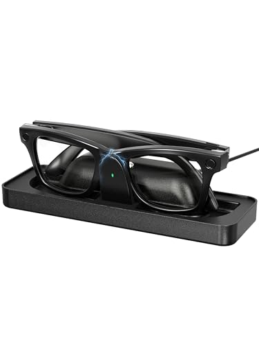 Base de carga para gafas Meta Ray-Ban y Oakley con indicador LED rápido