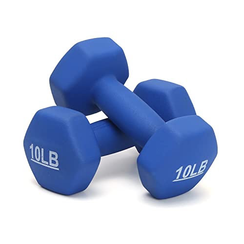 Image of KAKSS Neoprene Workout Fixed Weight Dumbbell(Proudly Made In India) (10-Pound, Set Of 2pc)