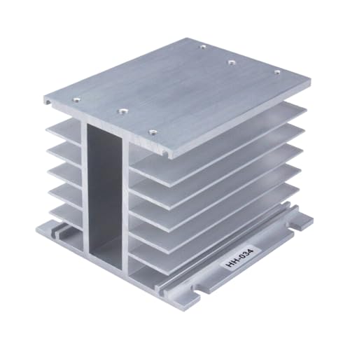 Relais statique 100A SSR-DA40A triphasé avec dissipateur thermique