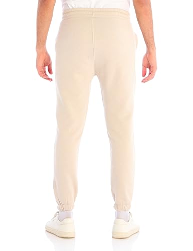 ديفاكتو بنطلون محبوك بقصة عادية للرجال من الاسفل، لون اصفر، مقاس S