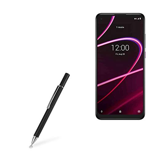 BoxWave Stylus Pen Compatible with T-Mobile REVVL 5G - FineTouch Capacitive Stylus, Super Precise Stylus Pen for T-Mobile REVVL 5G - Jet Black