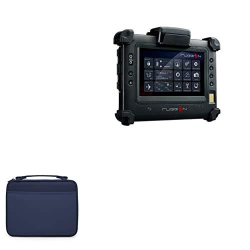 BoxWave Case Compatible with BSI Computer RuggON PM-311B - Hard Shell Briefcase, Slim Messenger Bag Briefcase Cover Side Pockets - Navy