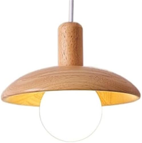 Luminaire décoratif haut de gamme en bois et verre soufflé sphérique G9