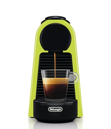 Image of De'Longhi Nespresso Essenza Mini EN85.L, Automatic Coffee Machine, Capsule Coffee Machine for One Cup, Welcome Set Including, Compact Design, 19 Bar Pressure, Lime Green