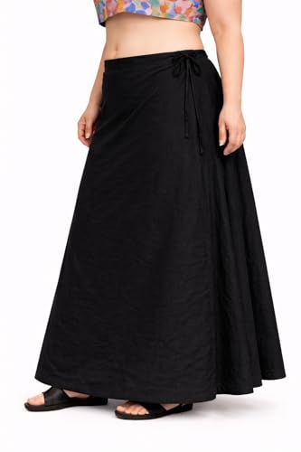 Image of CITIX Pure Cotton Petticoat for Woman Saree | Adujastable Drawstring Waist
