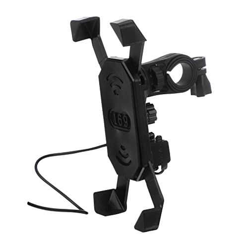 MAGICLULU Support de Téléphone USB Étanche Porte Mobile Stable et Antichoc Chargeur Intégré pour Guidon Maintien Sécurisé sans Rayure Usage Pratique et
