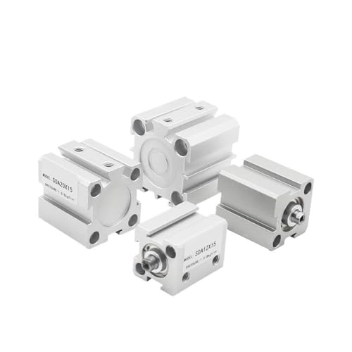 Cilindro neumático compacto SDA 75 * 50MM de doble efecto de aire fino 3