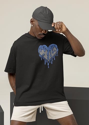 AJ 12 French Blue 12s Shirt, Dripping Heart, Shirts Match Sneakers 2D Sneaker T-Shirt Tee2