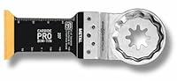 FEIN E-Cut Carbide Pro Sägeblatt , Ve. 1 St., Breite 32 mm, Länge 40 mm, Aufnahme Starlock, TiN-beschichtetes Hartmetall-Tauchsägeblatt mit extrem hoher Verschleißfestigkeit.