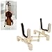 BOWUAI Violin Folding Bracket, Professional Violin Stand Display Holder, Lightweight Foldable Design with Soft Sponge Protection, Sturdy ABS and Metal Construction for All Size Violins an (Beige)