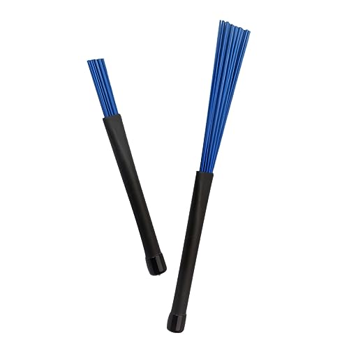 Levemolo Ergonomic Drum Brush Retractable Loop End Brush Jazz Drummer's Cleaning Tool Retractable