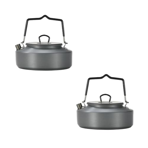 Bouilloire en alliage d'aluminium durable avec réchaud de camping compact