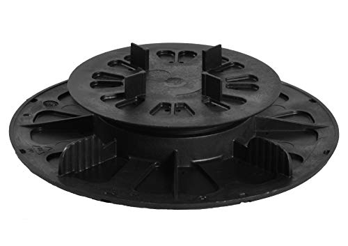 Preisvergleich Produktbild Premium justierbarer Stelzlager für Terrassenplatten Plattenlager Terrassenlager Auflagefuß Terrassenträger Drehfuß Plattenträger Stützenfuß 52 Stück (1 Karton) Höhenverstellung 27-40 mm