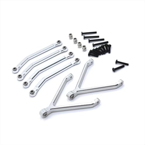 RC�������i For FMS 1/24 For Xiaoqi For FCX24 �����A�b�v�O���[�h�A�N�Z�T���[�V���[�V�A�N�X���Œ胊���N RC �J�[�������i(Silver)