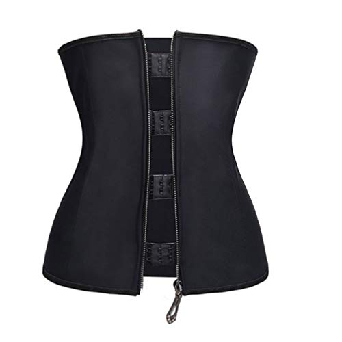 ASO-SLING Waist Trainer Corset for Weight Loss Tummy Control Waist Cincher Black