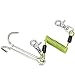 Gavigain Scuba Diving Lanyard, Stainless Steel Spring Coiled Lanyard with Quick Release Buckle & Coil Lanyard Double Reef Coil Lanyard for Cameras, Dive Lights (Green)