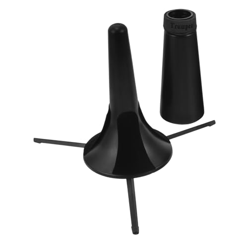 BESPORTBLE 1 Set Trumpet Stand Holder Durable Plastic Support for Displaying and Practicing Trumpets Includes Mute Stable Floor Rack for Musicians and Enthusiasts