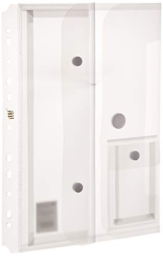 Porta Acessório Plástico Para Fichário A4, Yes, DF1227CR, Cristal