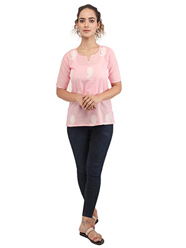 Image of QAZMI Women's Regular Kashmiri Embroidered Cotton