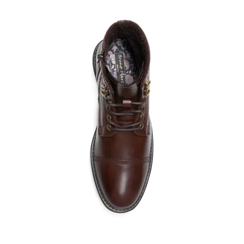 Bruno Marc Bruno Marc Men's Motorcycle Boots Oxford Dress Boot,Size 9,Brown-11,Philly_11