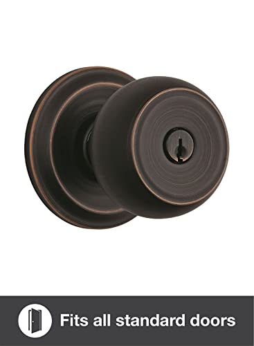 Brinks Push Pull Rotate Door Locks Stafford Entry Door Knob, Tuscan Bronze, 23001-150 #TOP1