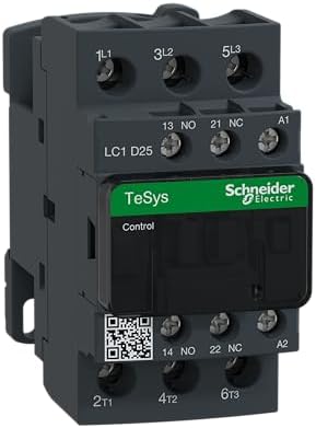 SCHNEIDER ELECTRIC LC1D25G7 -Square D 120V 25A 3P 1NO/1NC Contactor