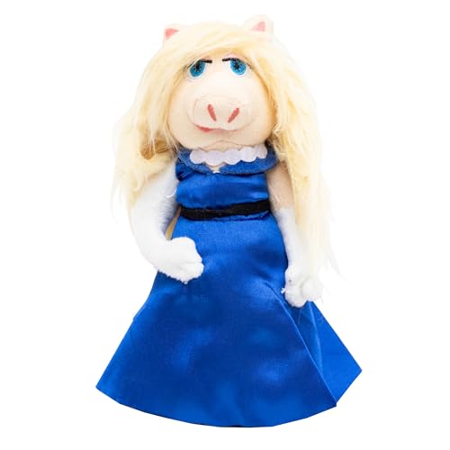 Buckle-Down Disney Dog Toy, The Muppets Miss Piggy Blue Gown Full Body Pose, Plush