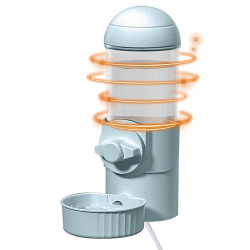 Dispensador de agua para mascotas, botella de agua con siphon, botella de agua de conejo, botella de agua suspendida para mascotas, botella de agua automática, 500 ml