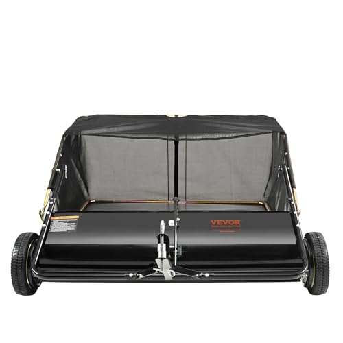 Beuiosda 50" Tow Behind Lawn Sweeper Leaf Heavy Duty Adjustable