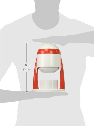 West Bend JB15333 Portable Manual Ice Shaver Perfect for Snow Cones and Slushies, Red