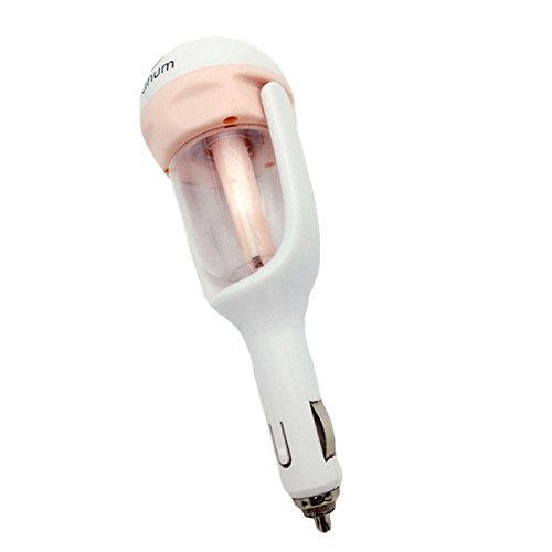 YONGYAO Purificador de Aire de humidificación Coche Aroma AromaLa Terapia difusor de aceites dc12v Filtro de Aire negativeion-Rosado