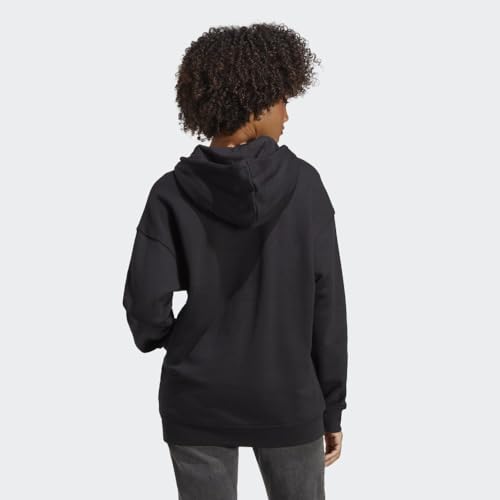 Adidas Originals GVU40-001-L Womens Adicolor Trefoil Hoodie Black/White Large thumb #2
