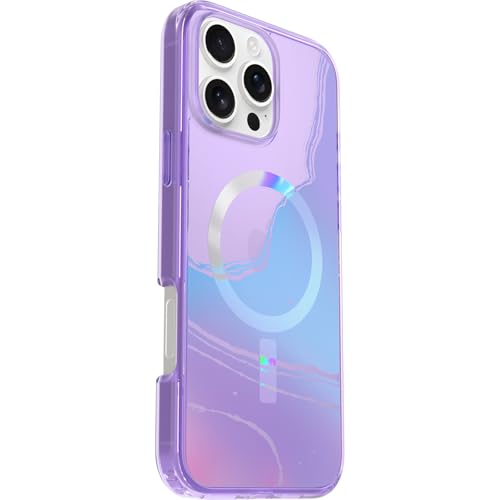 Image of OtterBox iPhone 16 Pro Max Symmetry Series Clear Case - Galactic Dreaming Purple - Ultra-Thin, Sleek iPhone Case, Glossy & Shiny iPhone Case