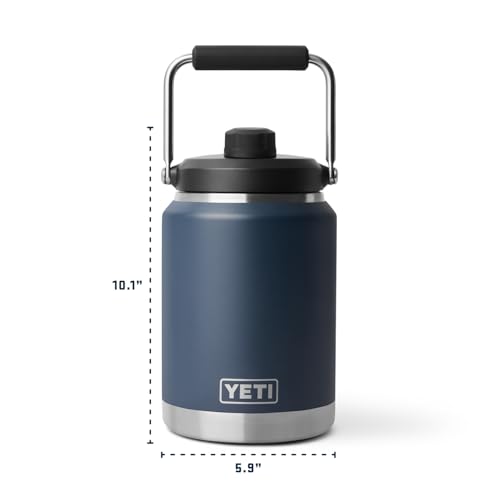 Image of YETI Rambler Half Gallon Jug 2.0, Vacuum Insulated, Leakproof, Stainless Steel with MagCap, Wetlands Camo