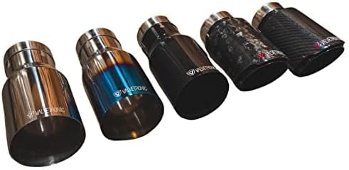 Miniatura 2 de Puntas de escape de salida de 3.5 pulgadas3.504 in, múltiples acabados (pared única cromada, entrada de 3.0 pulgadas)