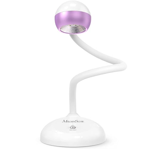 Image of MelodySusie 360 2-in-1 Gooseneck Nail Lamp S-Pro09M for Detail Work | 60s Timer; 2000mAh Battery; 6h Runtime; One-Touch Control; Rhinestone Glue; Solid Nail Glue Gel; Liner Gel
