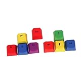 FONDOTIN 9 pezzi Colorate in PBT per Tastiera Meccanica Protezione Antiscivolo e Decorazione Resistente Compatibili con Esc Wasd e Direzionali per Gaming e Lavoro immagine