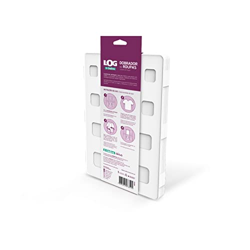 Dobrador de Roupas, Cor Branco, Linha Log, Ordene.