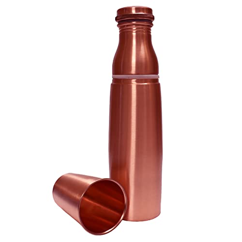 Bouteille en verre et cuivre Plain d'exception pour une table raffinée - 3