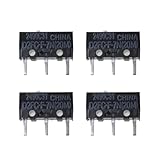 TAODAN 4PCS D2FC-F-7N Microswitch 20M 20 Million Cycles Life Microswitch Mouse Black for G1 Saturn Trackball mx Series Mouse