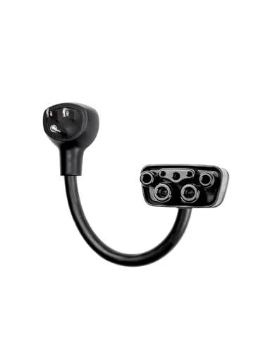 LENZ NEMA 5-15 Adapter: Compatible ONLY with Tesla Mobile Charger Gen 2 & 3 This Adapter Plugs into Your 120 V 5-15 Outlet at 12 Amps (Verify Before Purchase) 10-Inch Length