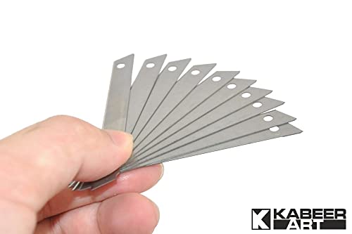 KABEER ART Heavy Duty 18 mm Cutter Set With 10 Replacement Blades