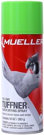 MUELLER Sports Medicine Tuffner クイックドライプレテープスプレー、家庭用およびアスレチックプロ用の安全なテープ&ラップ、エンハンスパフォーマンスエディション、283.5 g